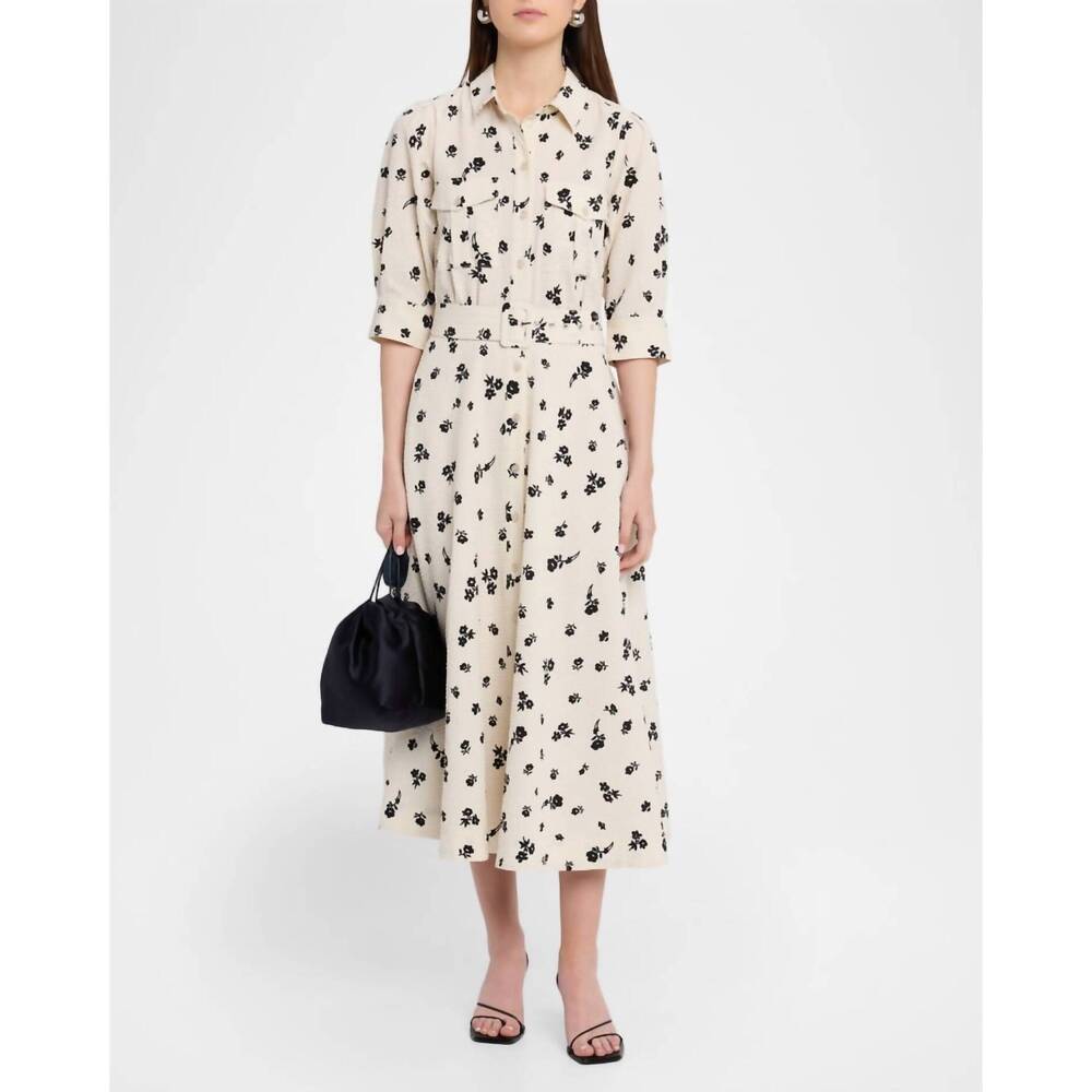 NEW ESSENTIEL ANTWERP jizo shirt dress in off white